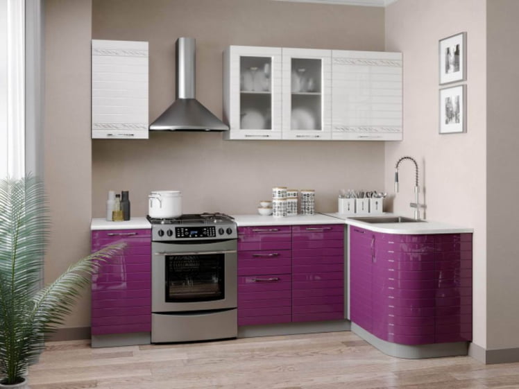 Тумба кухонная 400 Анастасия ЛД 027.062.000 Ежевика_1