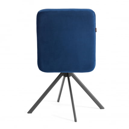 Стул обеденный Medeo поворотный механизм 360, велюр, Blue (синий)_3