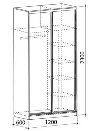 Шкаф-купе Рио-4 Венге_3