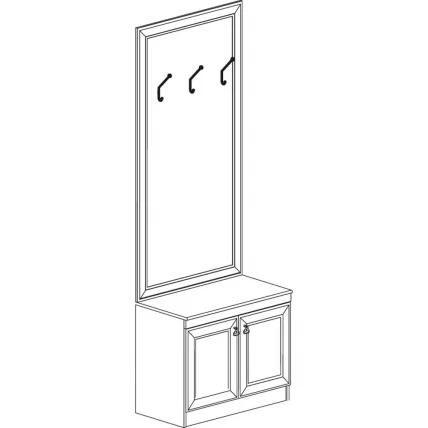 Шкаф Инна 620 денвер светлый_1