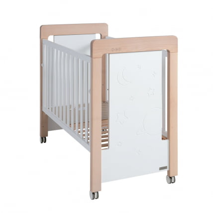 Кроватка 120x60 с LED-подсветкой Micuna Magic Mum Relax Water wood/White_0