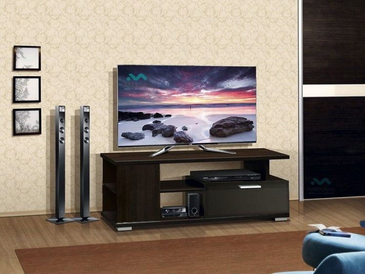 Тумба ТВА-6 (Венге/черное стекло)_0