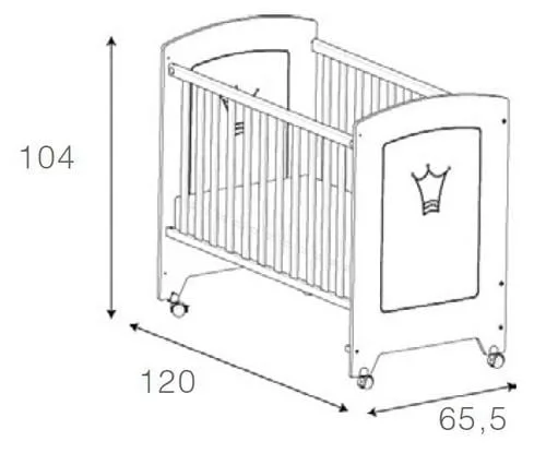 Кровать Micuna Valentina 120x60 White_2