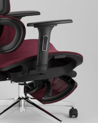 Кресло офисное TopChairs Nimbus бордовый_5