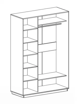 Шкаф-купе 2-дверный 1500 (дуб сонома)_1