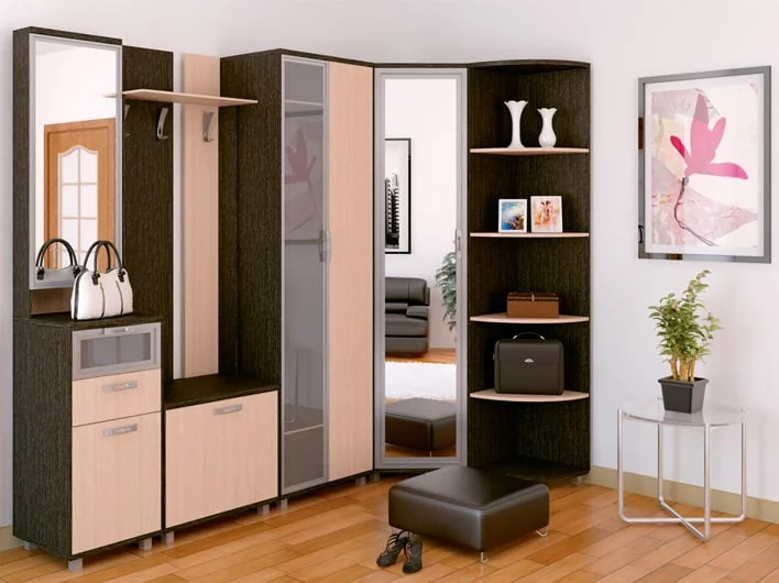 Пристрой радиусный WEST Модуль 7 Венге/Дуб млечный_1