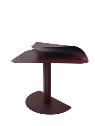 Журнальный столик Cornea металл бордовый_0