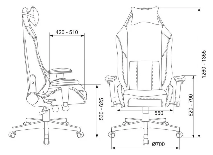 Геймерское кресло Zombie HERO BATTLEZONE PRO Черный-красный_15
