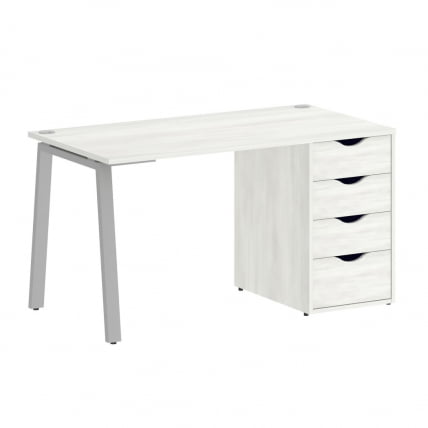 Стол письменный HOME OFFICE VR.SP-3-138.4.A Снежная Платина/Серый металл_0