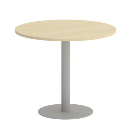 Стол журнальный круглый HOME OFFICE VR.SP-5-90.1 Клен/Серый металл_0