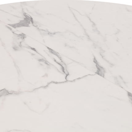 Стол MANZANA ЛДСП/HPL/металл, 100 х 100+30 х 75 см, Мрамор светлый/белый_8