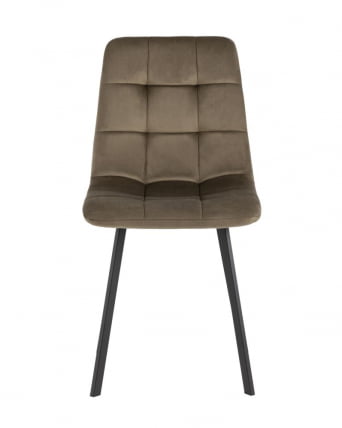 Комплект из двух стульев Chilly велюр коричневый 2 шт._2