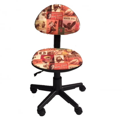 Детское компьютерное кресло LB-C02 [Совы красный]_0