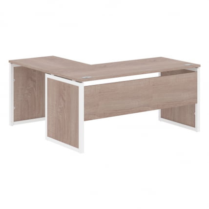 Стол письменный угловой правый XTEN-QP XQPCT 1615 R Дуб Сонома Белый_0