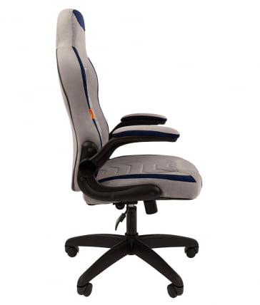Кресло для геймеров CHAIRMAN GAME 50 black Серый-синий_2