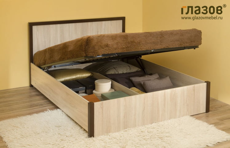 Спальня композиция 3 BAUHAUS Дуб Сонома/Орех шоколадный_1