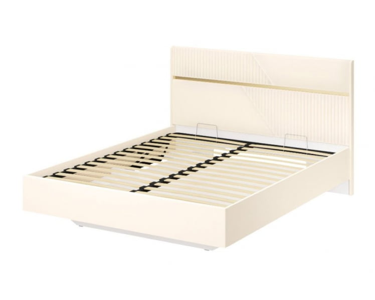 Кровать с подъемным механизмом Монако 903.21 Белый шпон/Даллас Айвори_0