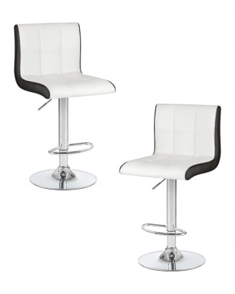 Стул барный DOBRIN CANDY (бело-черный) 2 шт_0