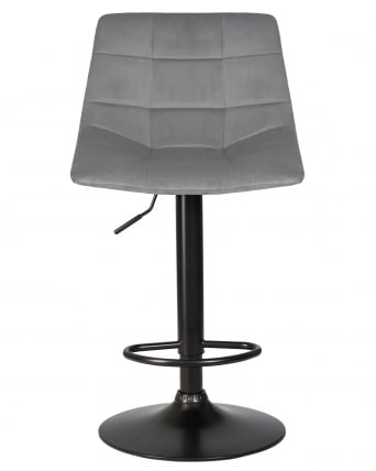 Стул барный DOBRIN TAILOR BLACK (серый велюр (MJ9-75))_5