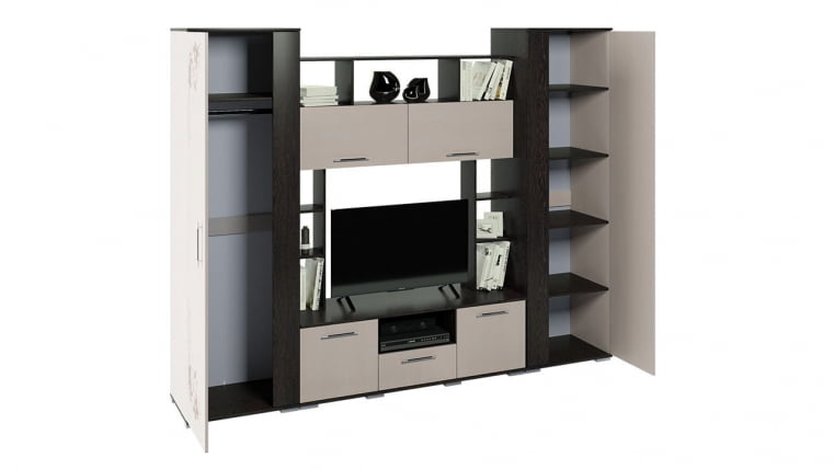 Набор мебели для общей комнаты Белла Венге Цаво Дуб Белфорт с рисунком_0