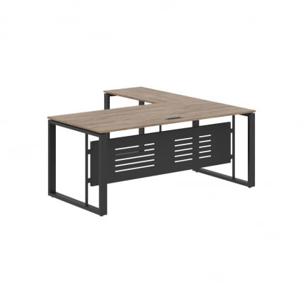 Стол с боковой приставкой ENIO ECT 1819M Кария Пальмира/Антрацит_1