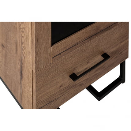 Шкаф витрина Loft 500 см Дуб Табак_6