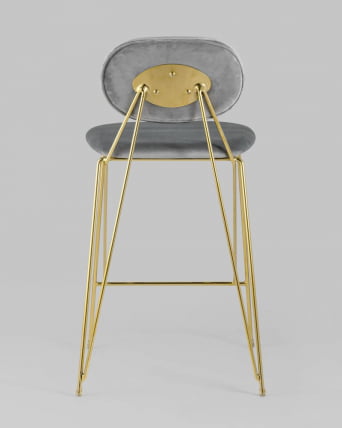 Стул Элис полубарный Светло-серый_5