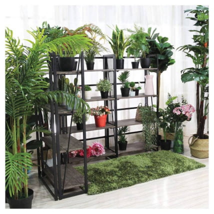 Стеллаж на металлокаркасе BRABIX LOFT SH-001 Мореный дуб_8