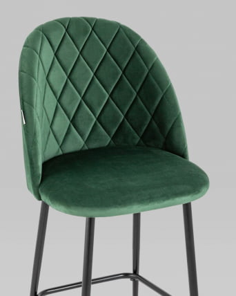 Стул полубарный Марсель ПЛ велюр Зеленый_6