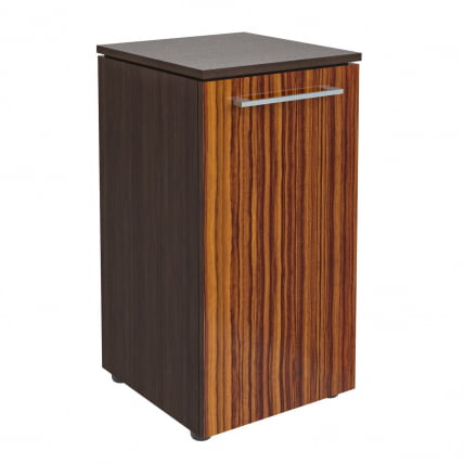 Шкаф колонка с глухой малой дверью MLC 42.1 Макассар/Венге Магия_0