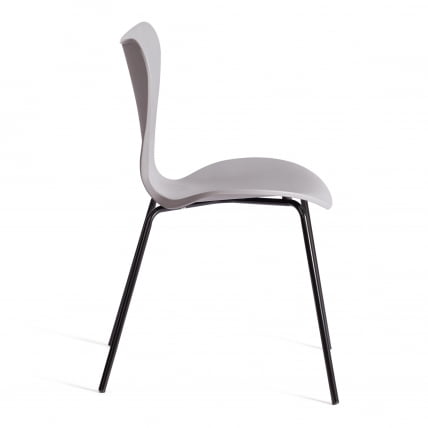 Стул Jacobsen (mod DC 102-1) пластик/металл, 45 х 54.5 х 80 см, Grey (Cерый) /Black (Черный)_1