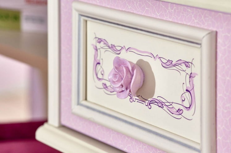 Комплект мебели для детской Маркиза №8 Алебастр Сиреневый_6