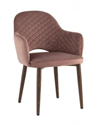 Стул Венера NEW диамант велюр Пыльно-розовый_0