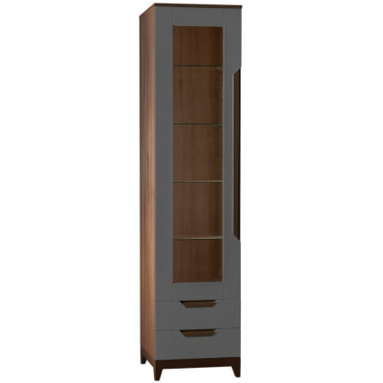 Шкаф витрина Сканди (ВИ) Грей_0