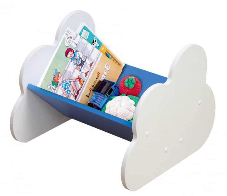 Полка навесная №9 Белый/Синий_0