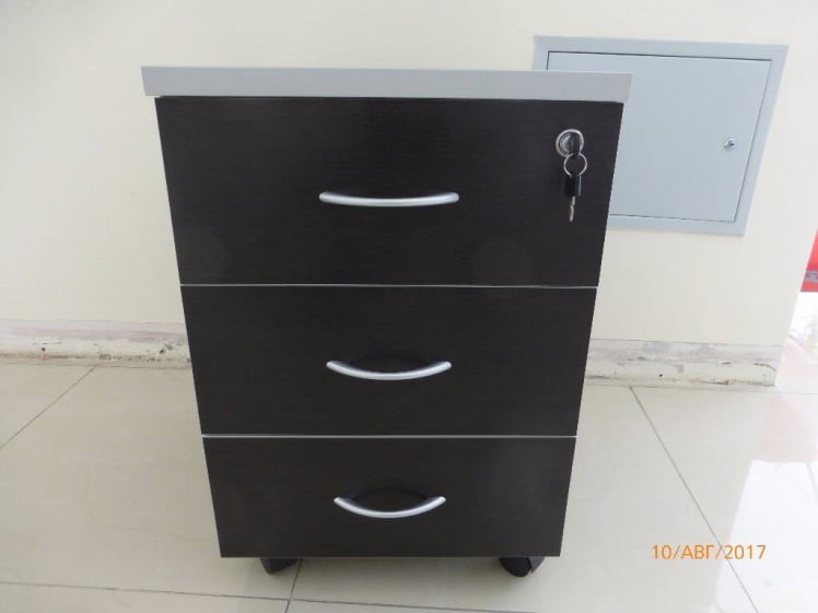 Тумба подкатная с 3 ящиками ZOM27530301 Венге_1