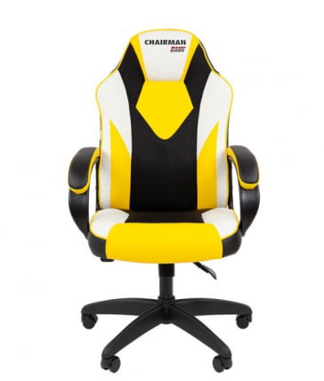 Кресло геймерское CHAIRMAN GAME 17 черный/желтый/белый_2