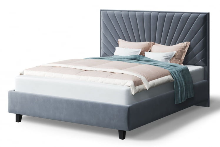 Кровать Леона, 2000 x 1400 мм, серый_0