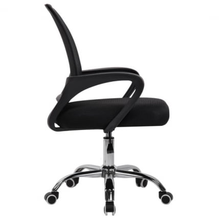 Кресло CROMEX (КРОМЕКС) Top CH-695 ХРОМ сетка/ткань TW черное_5