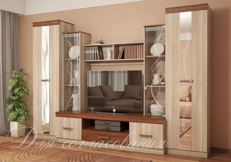 Гостиная Атлантида-2 ясень шимо светлый/ясень шимо темный_0