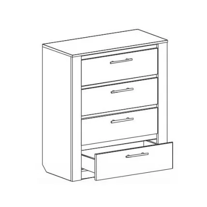 Комод Элана 850 Дуб сонома/Ель карпатская_1