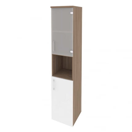 Шкаф высокий узкий правый ONIX O.SU-1.4(R) Дуб Аризона/Белый_0