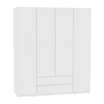 Шкаф распашный R-198х180х60-2-PO(Белый)_0