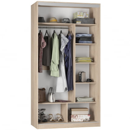 Шкаф-купе B-220х120х60-2(Венге-ДМ-D10D10)_1