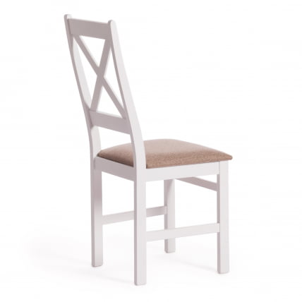 Стул CROSSMAN Многослойная фанера, 100*41*40, white, ткань бежевая (Ford William 7)_2