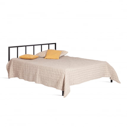 Кровать Bruno металл, 160*200 см, черный_0