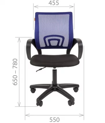 Кресло оператора CHAIRMAN 696 ЛТ (LT) Оранжевый_1