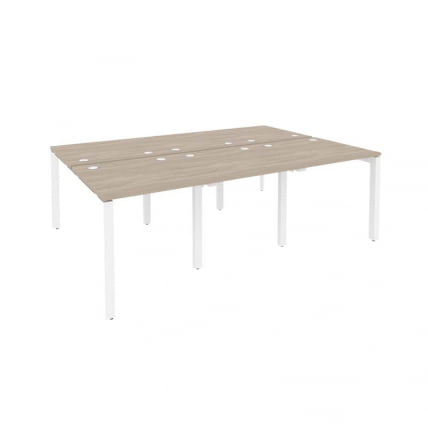 Рабочая станция на П-образном м/к ONIX O.MP-D.RS-6.0.8 Дуб Аттик/Белый_0