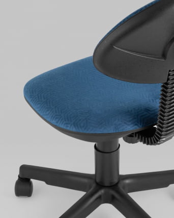 Кресло компьютерное детское УМКА Геометрия синий_6