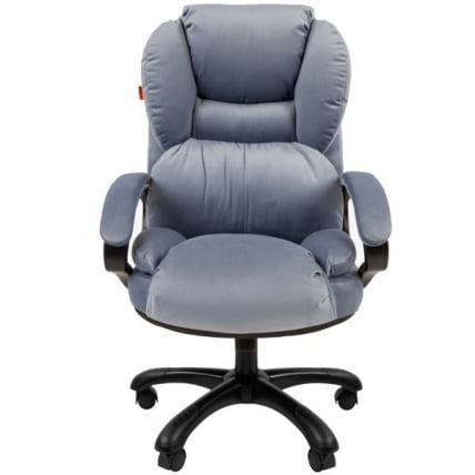 Кресло руководителя CHAIRMAN 434 HOME велюр Голубой_1